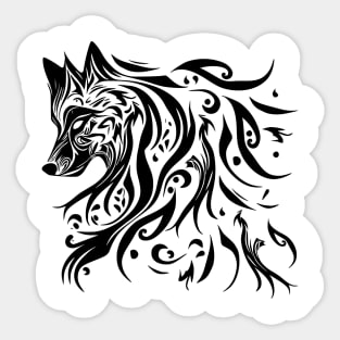 Wolf Tattoo Sticker